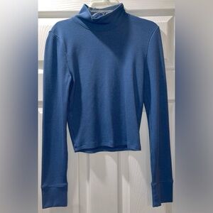 American Eagle Blue Turtleneck Women's Top